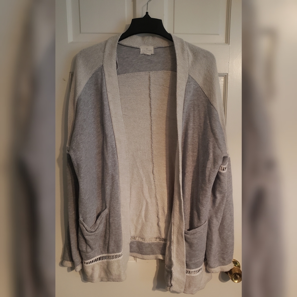 Caslon Open Front Long Cardigan XL